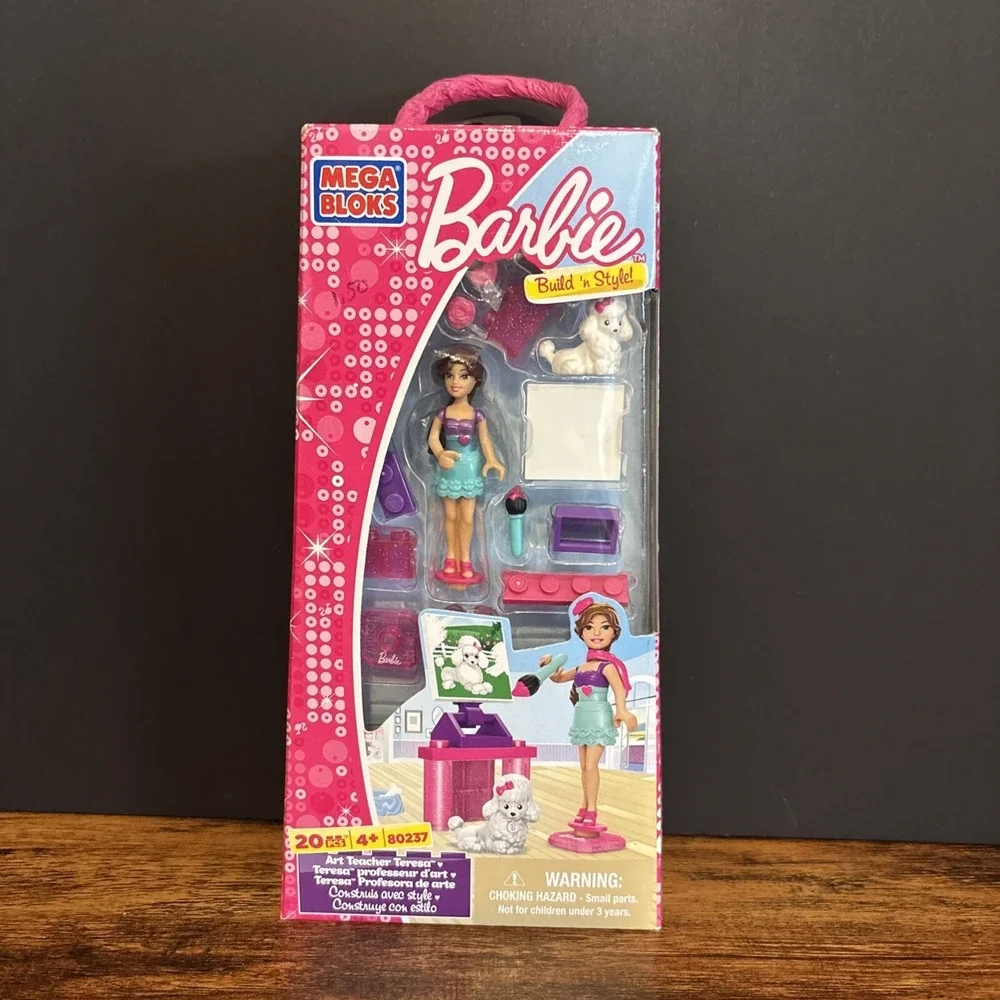 Barbie‎ Mega Bloks Build 'N Style Art Teacher Teresa New